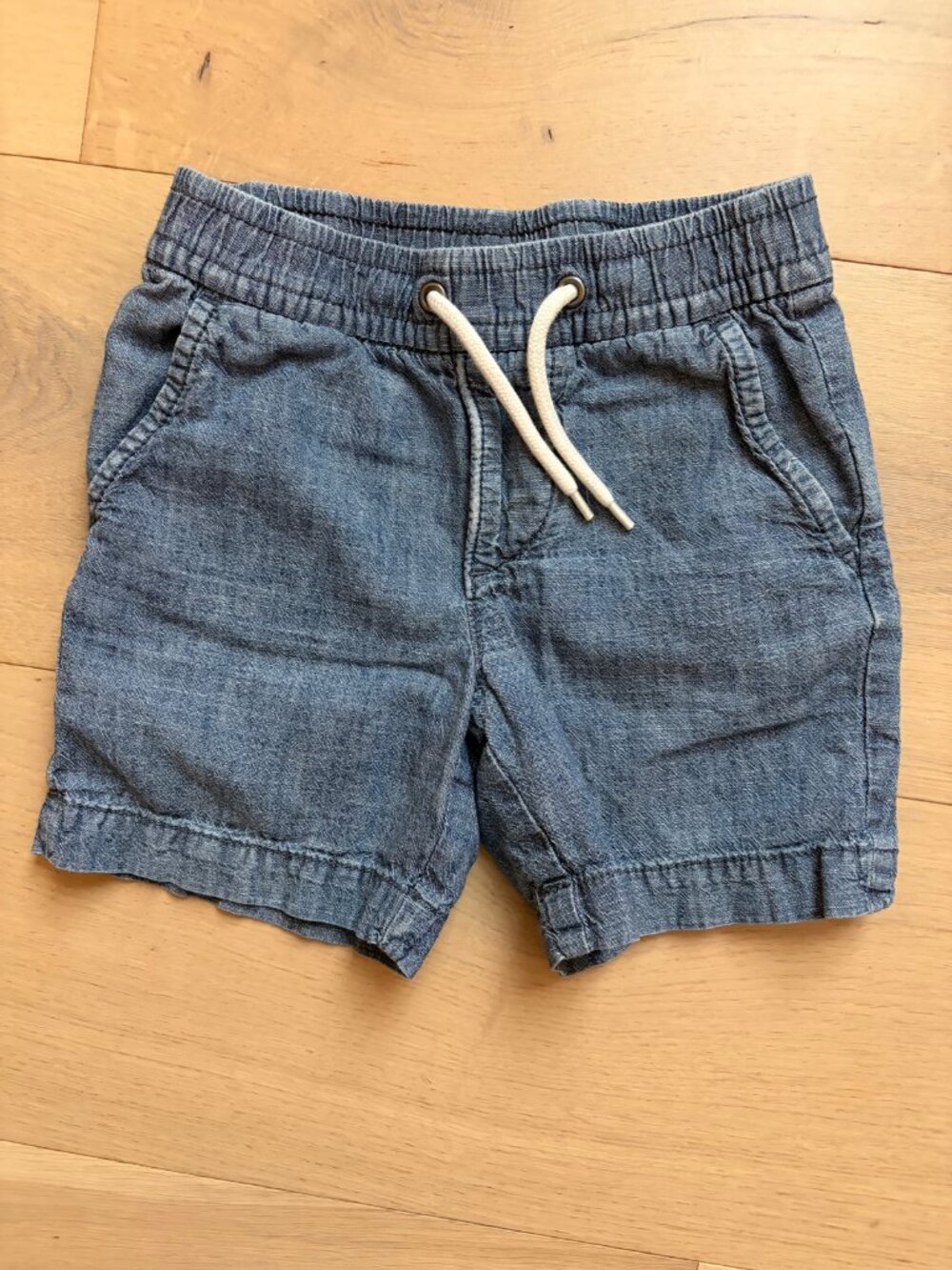 Gap Toddler Boys 3T Chambray Drawstring Shorts